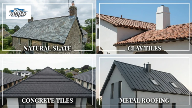 Different types of roofing materials in Richmond