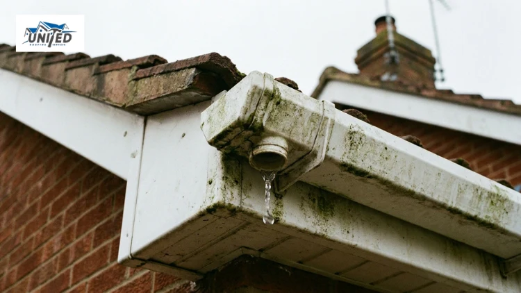 leaking gutter joint