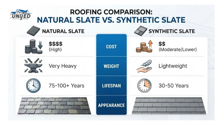natural slate vs synthetic slate