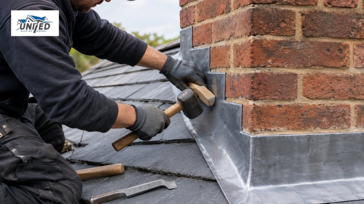 Shaping the Lead Flashing